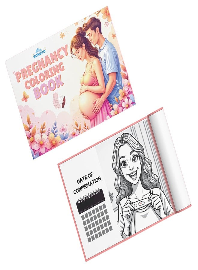 Sakuya Pregnancy Coloring Book for Moms-to-Be | Relaxing and Stress Relief Coloring Pages for Self-Care, Mindfulness, Celebration of Motherhood | Pregnancy Journey for Expecting Moms - Image 1